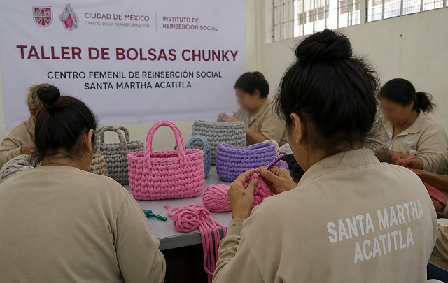 🧵📍 De bolsas “chunky” y segundas oportunidades: así se armó el taller en Santa Martha Acatitla