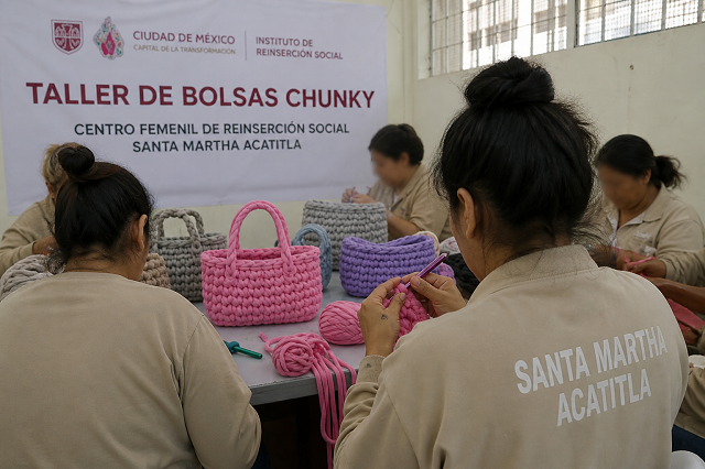 🧵📍 De bolsas “chunky” y segundas oportunidades: así se armó el taller en Santa Martha Acatitla