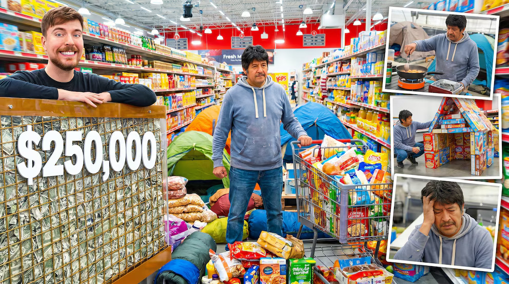 🛒 Se metió a vivir al súper… y Don Juan terminó domando el caos de MrBeast
