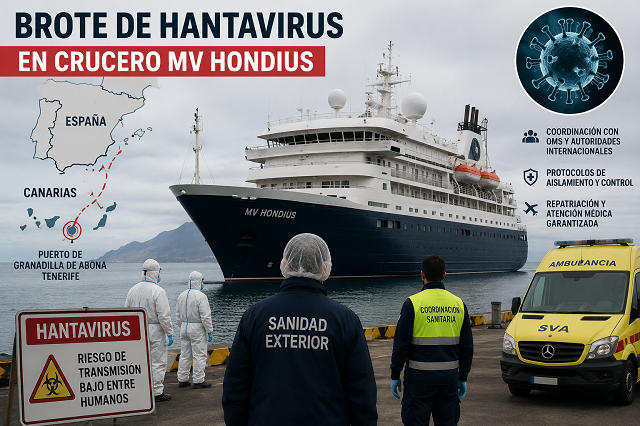 🦠 En nombre de la salud… España recibe un crucero con hantavirus y arma operativo de película en Canarias