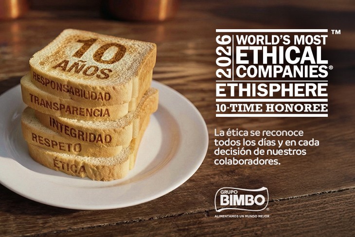 🍞🏭 Bimbo aparece otra vez en la lista global de empresas más éticas