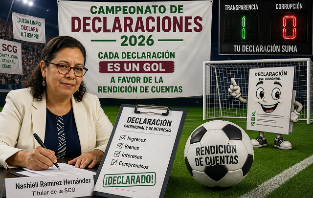 📄⚽ En CDMX la transparencia ya se juega como fútbol: “cada declaración es un gol”