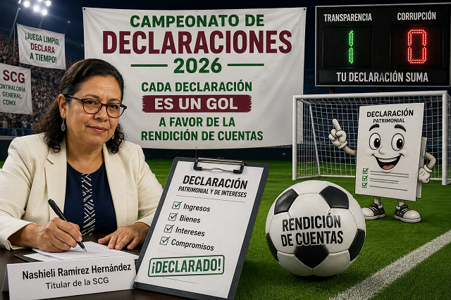📄⚽ En CDMX la transparencia ya se juega como fútbol: “cada declaración es un gol”