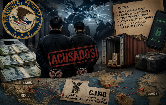 💰🇺🇸 “Dinero sucio global”: EE.UU. acusa red internacional de lavar dinero del narco