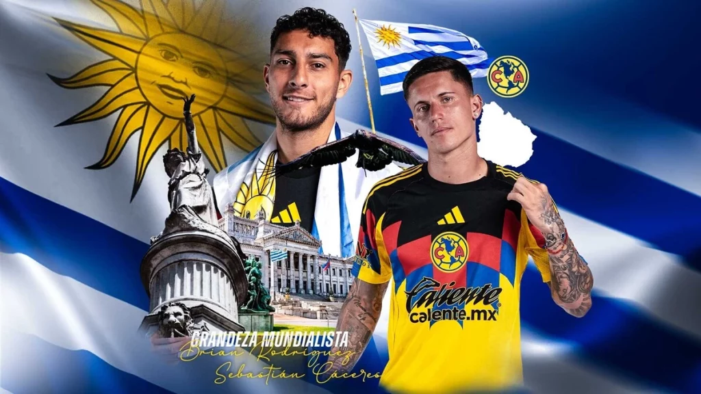 Sebastián Cáceres y Brian Rodríguez